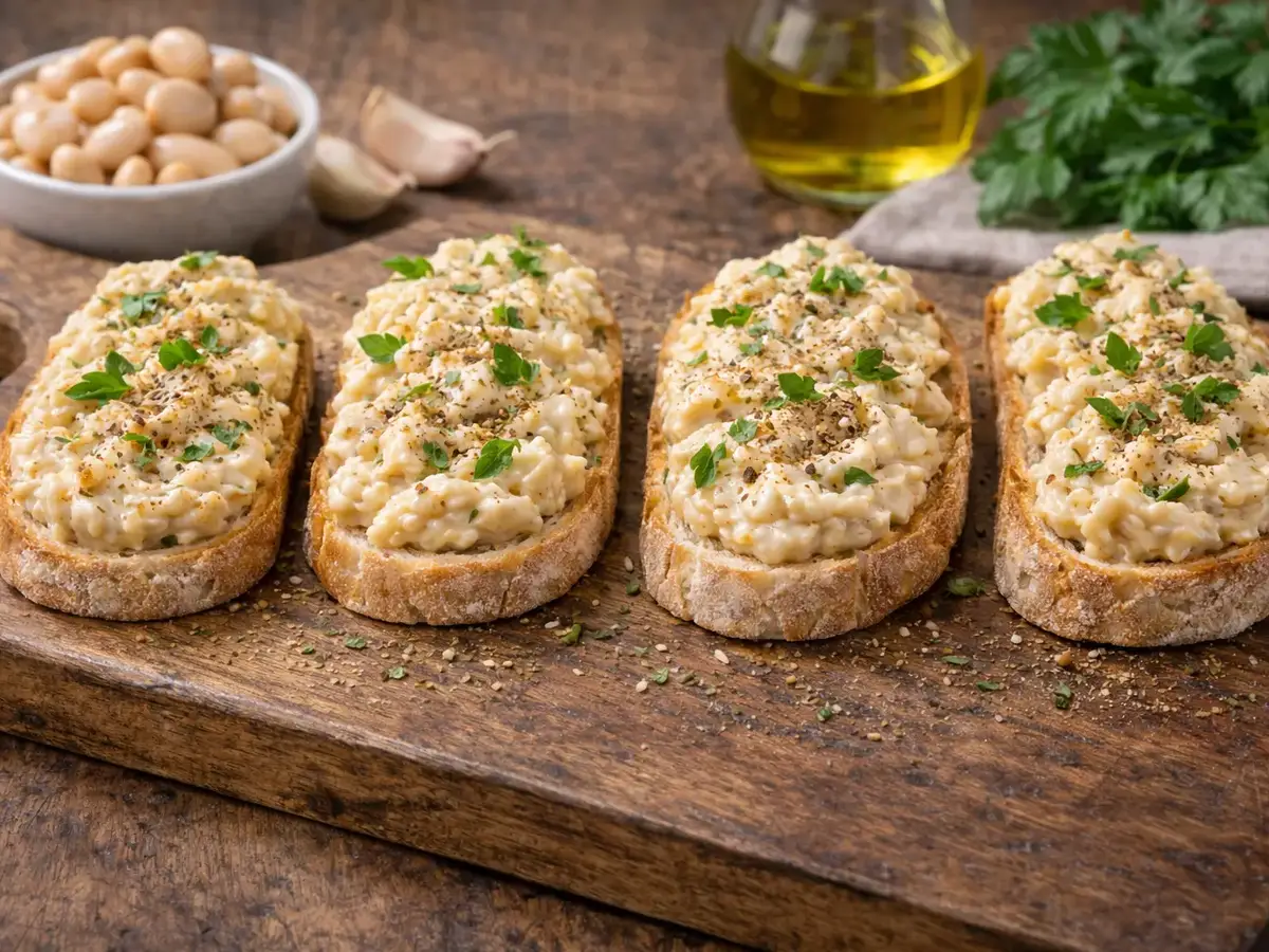 Bruschetta with Bean Spread
