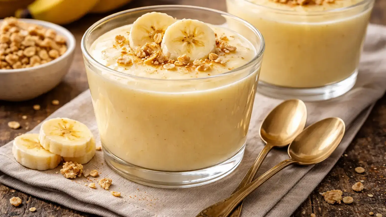 Budyń bananowy