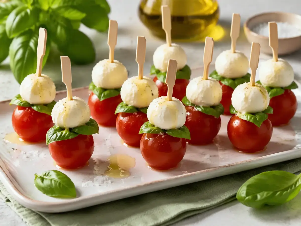 Mini Caprese Skewers