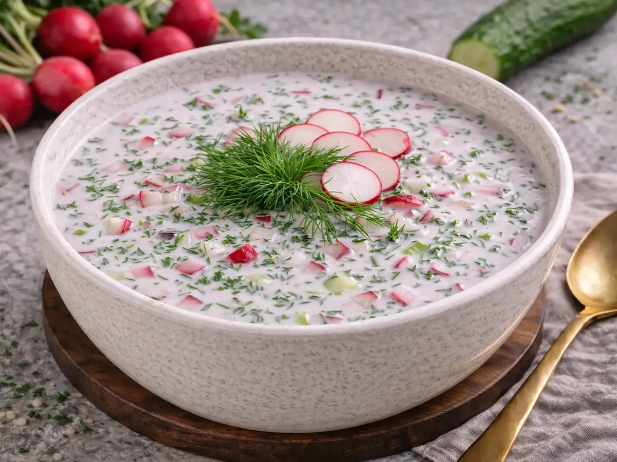 Radish and Dill Chłodnik (Cold Soup)