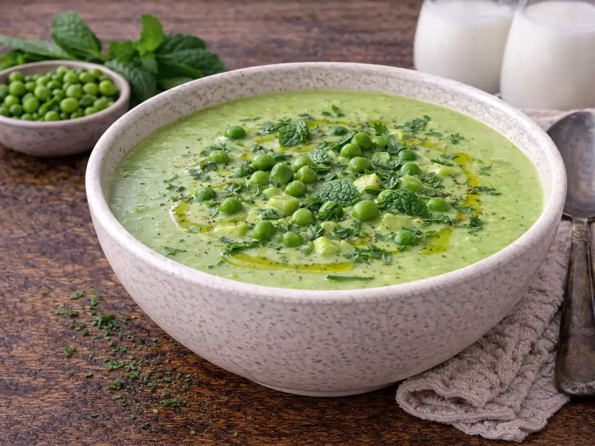 Chilled Green Pea Soup