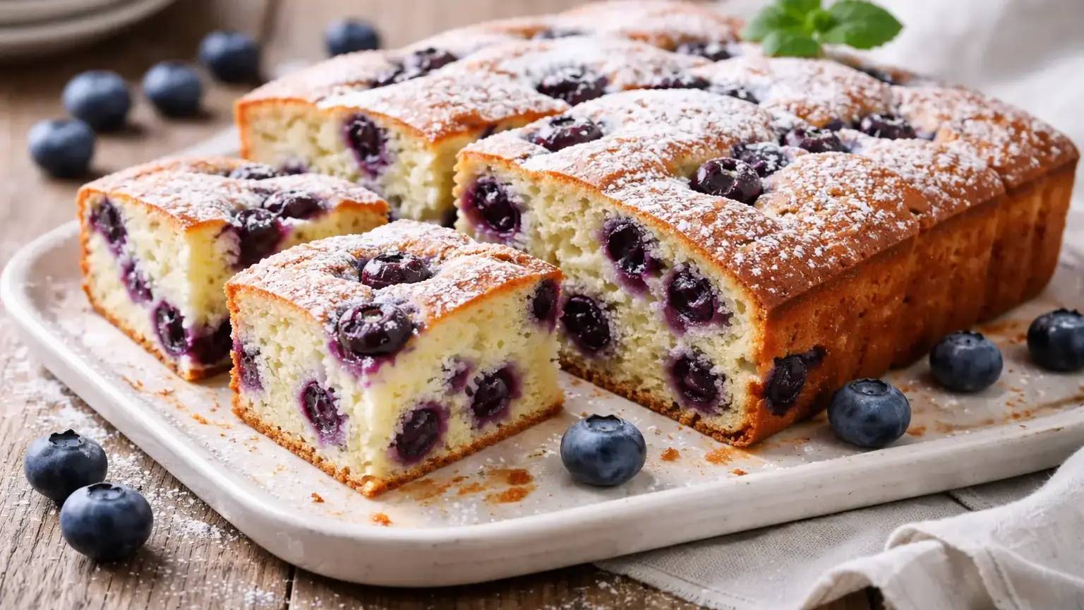 Ciasto jogurtowe z borówkami