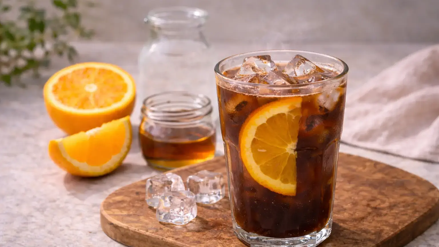 Cold brew z pomarańczą