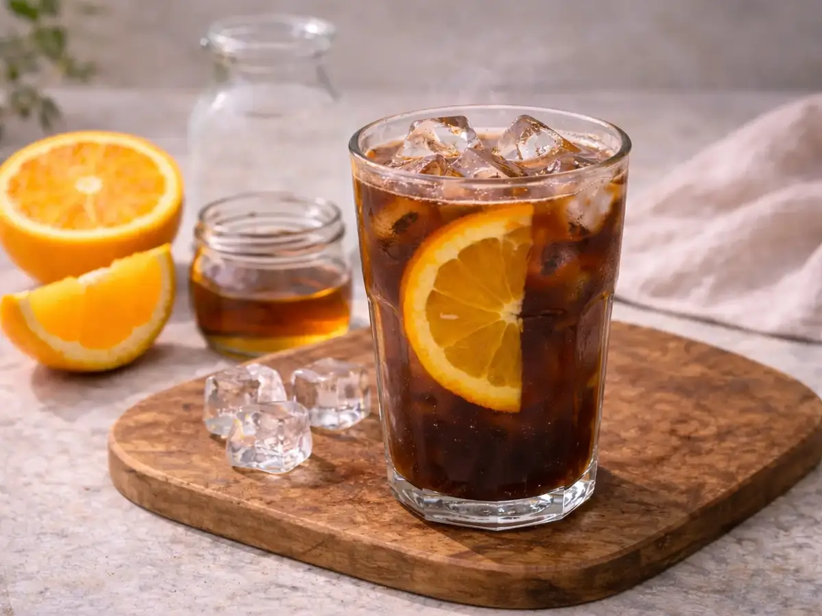 Cold brew z pomarańczą