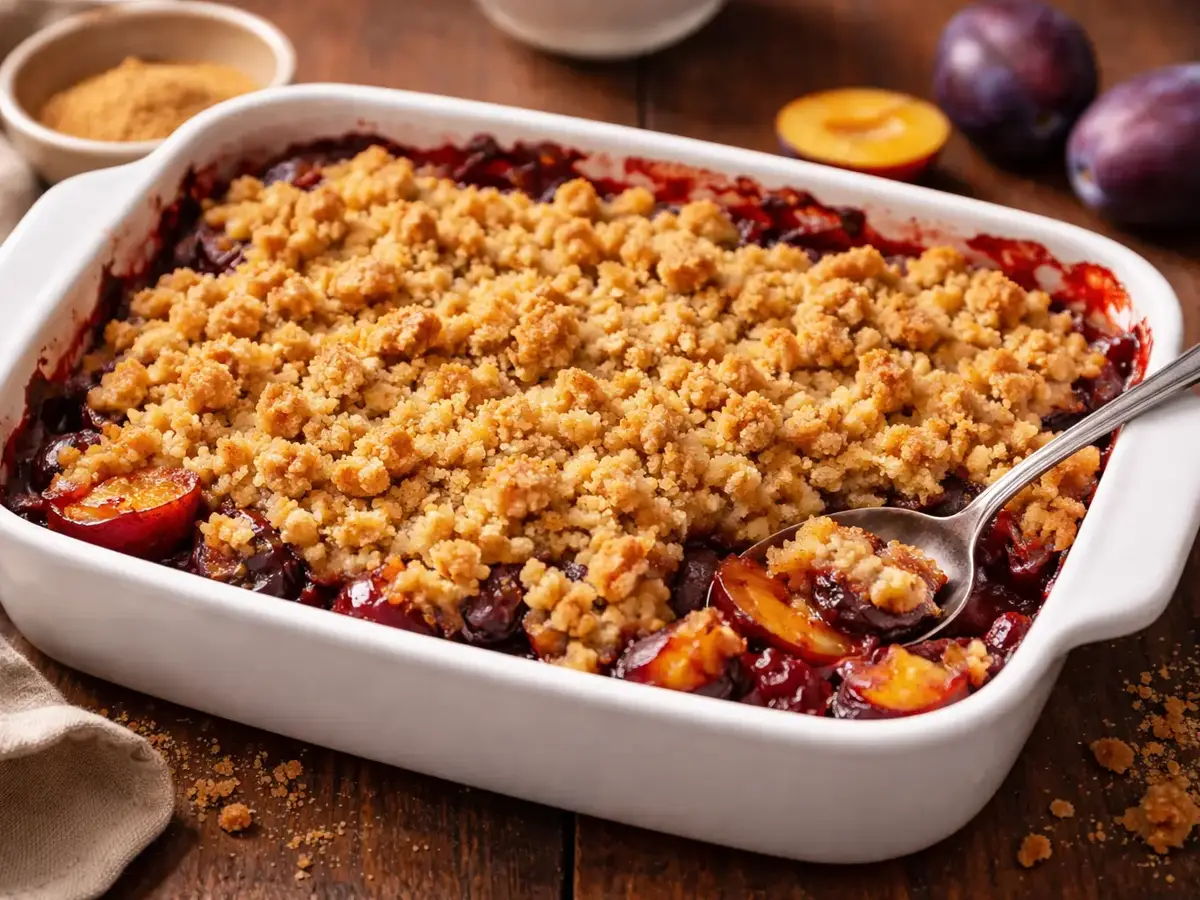 Plum Crumble
