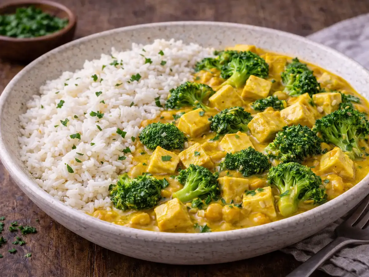 Tofu and Broccoli Curry