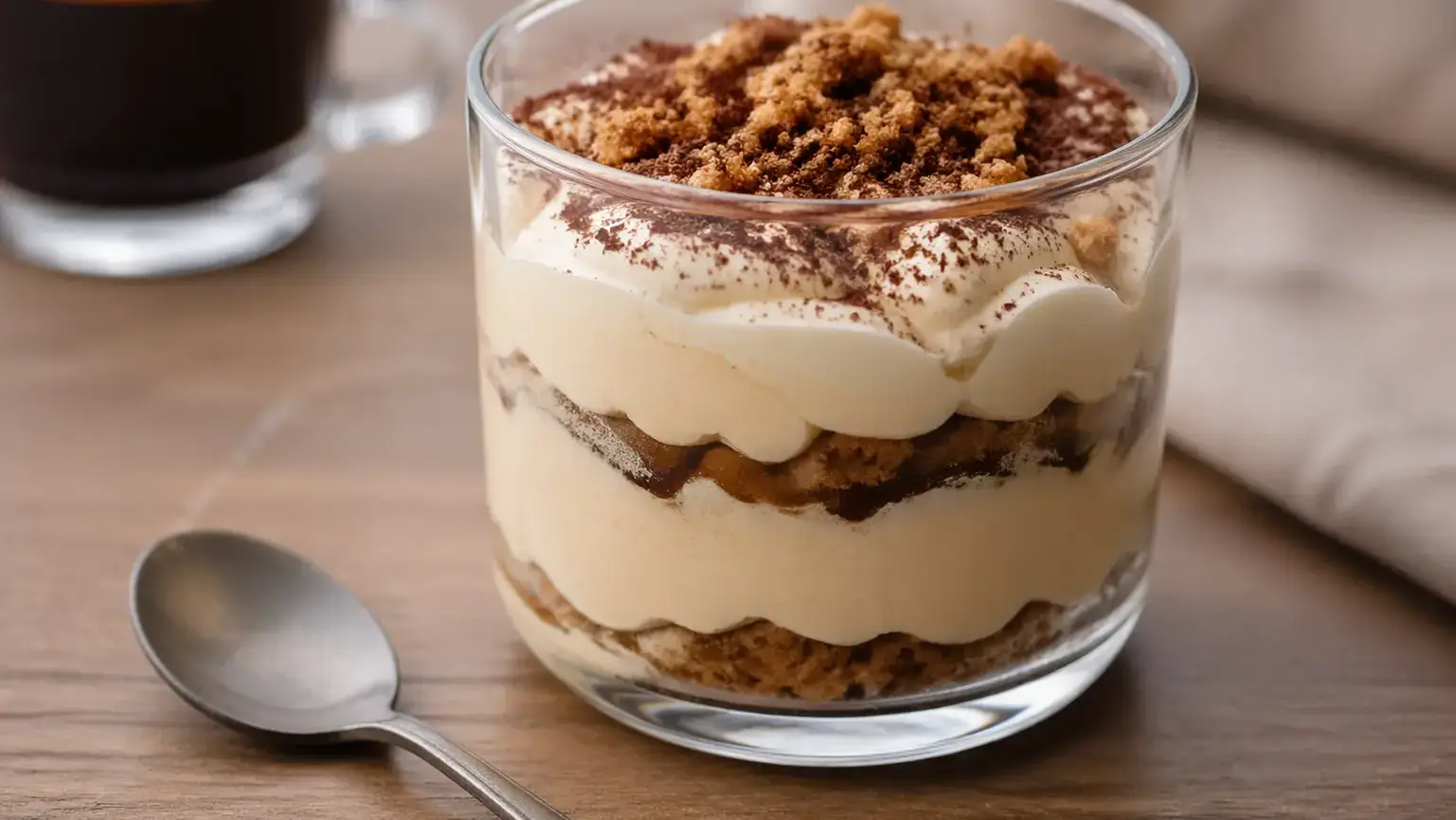 Deser z mascarpone i kawą