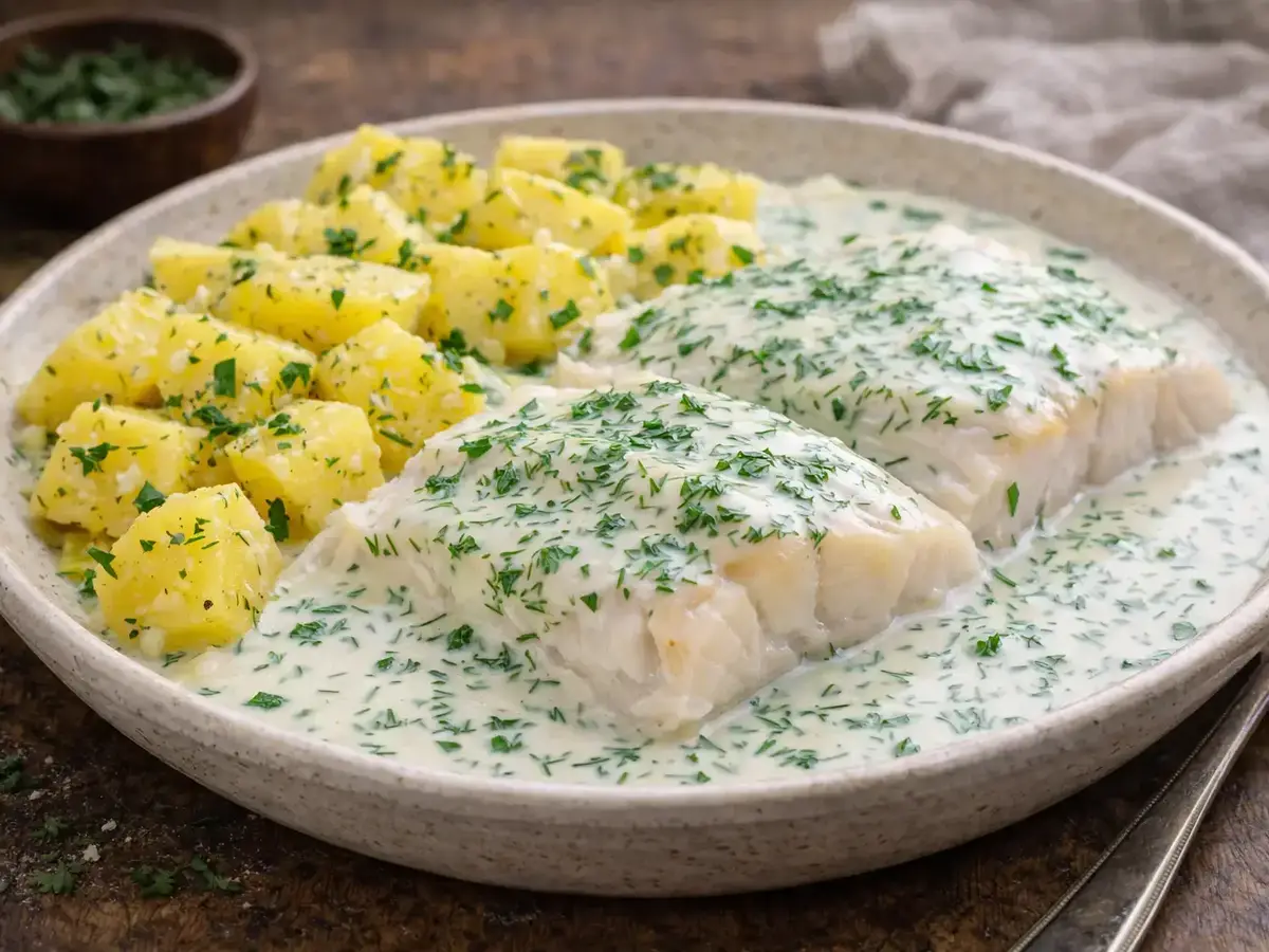 Cod with Dill Sauce