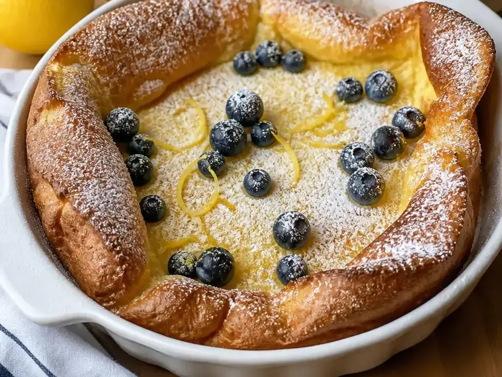 Dutch baby z borówkami i cytryną