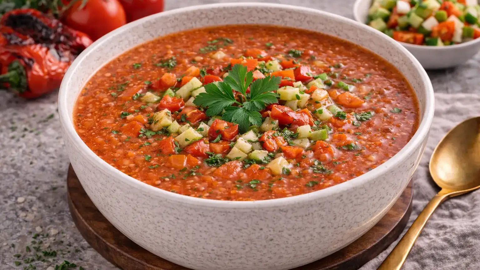 Gazpacho z pieczoną papryką
