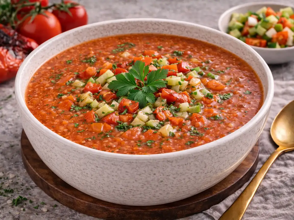 Gazpacho with Roasted Bell Pepper