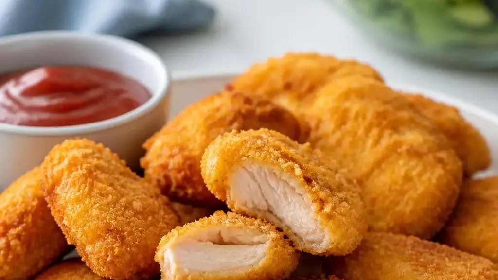 Nuggetsy z kurczaka w chrupiącej panierce kukurydzianej
