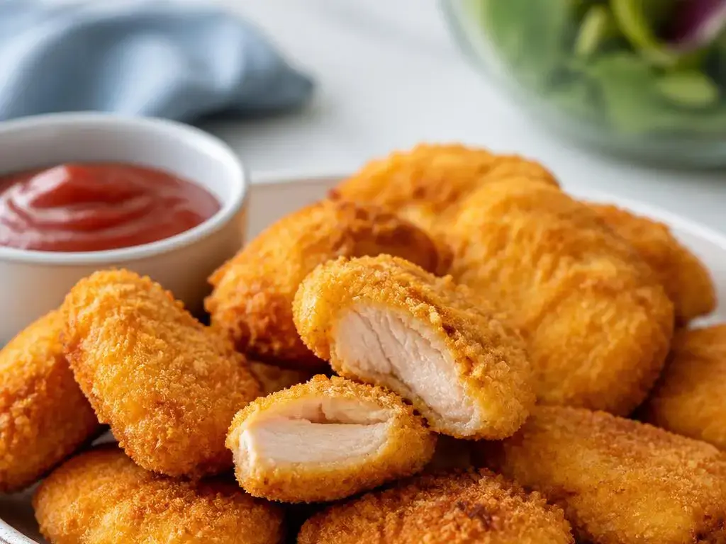 Nuggetsy z kurczaka w chrupiącej panierce kukurydzianej