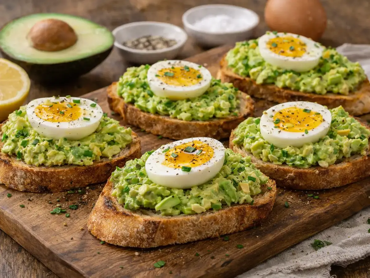 Avocado and Egg Toasts