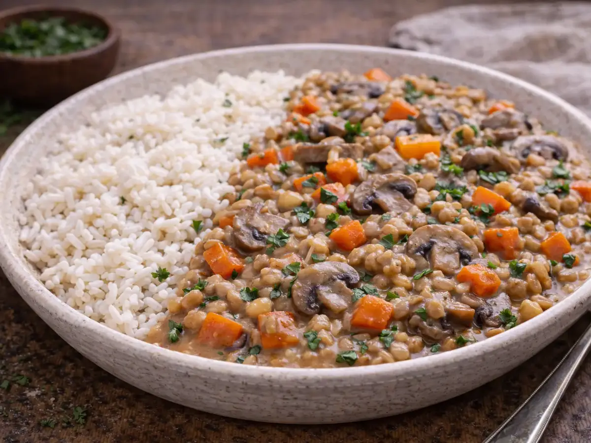 Mushroom and Buckwheat Stew