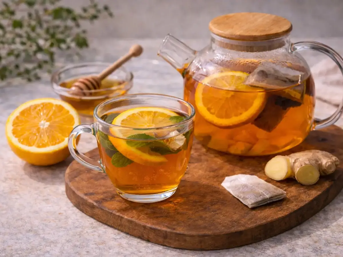 Tea with Ginger and Orange