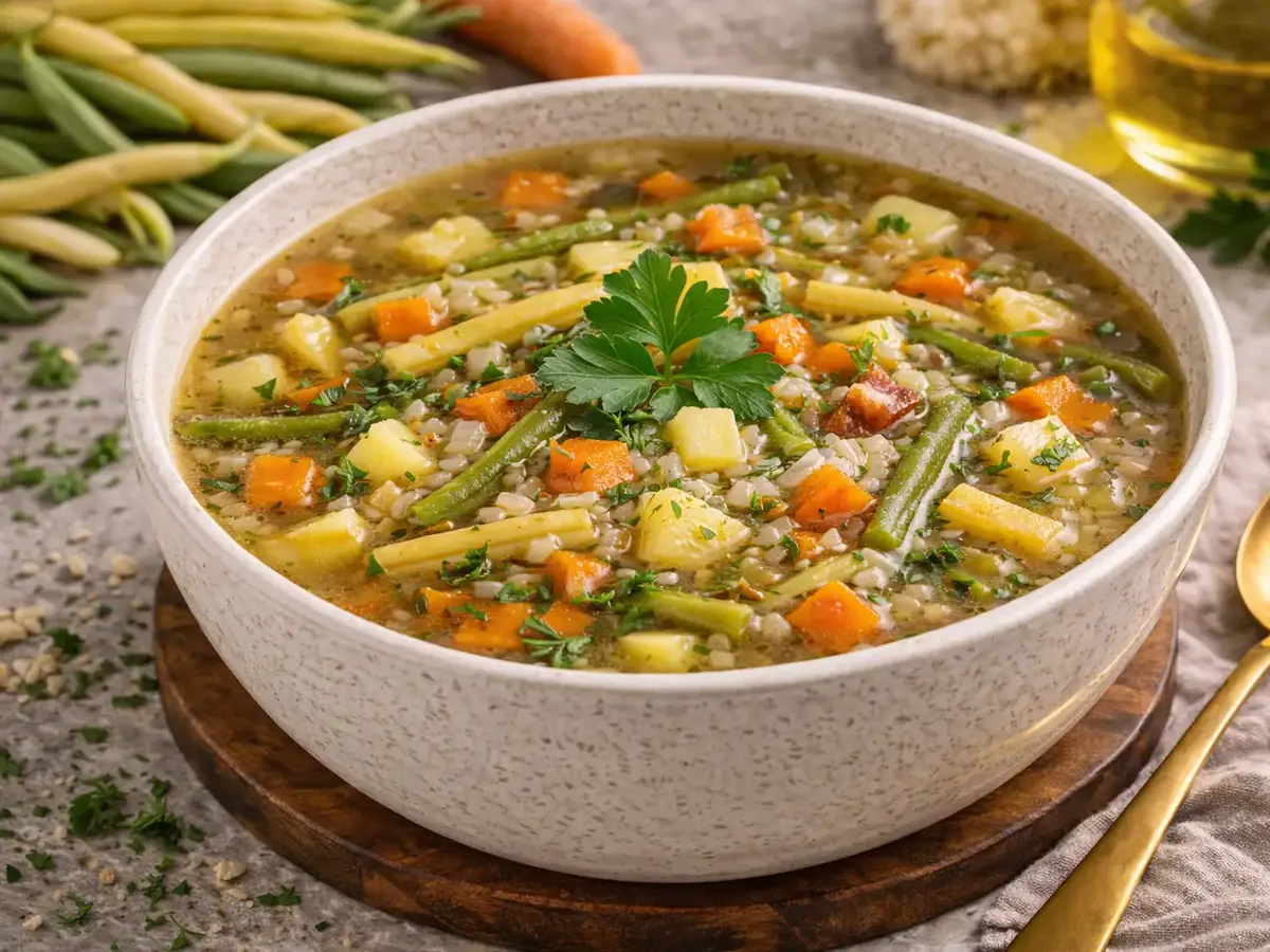 Vegetable Soup with Green Beans