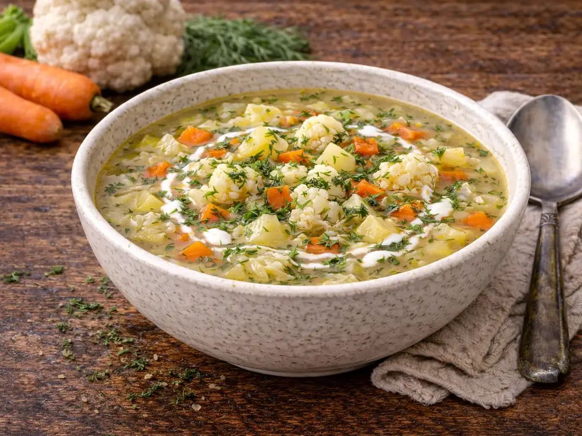 Cauliflower Soup with Dill