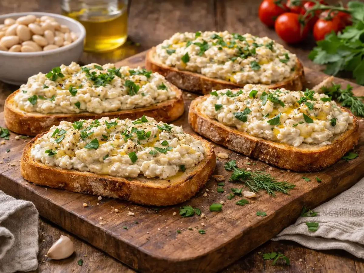 White Bean Spread Sandwiches