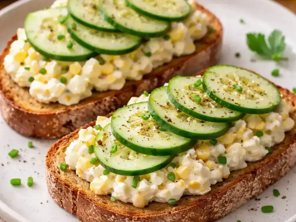 Egg Salad and Cucumber Sandwiches