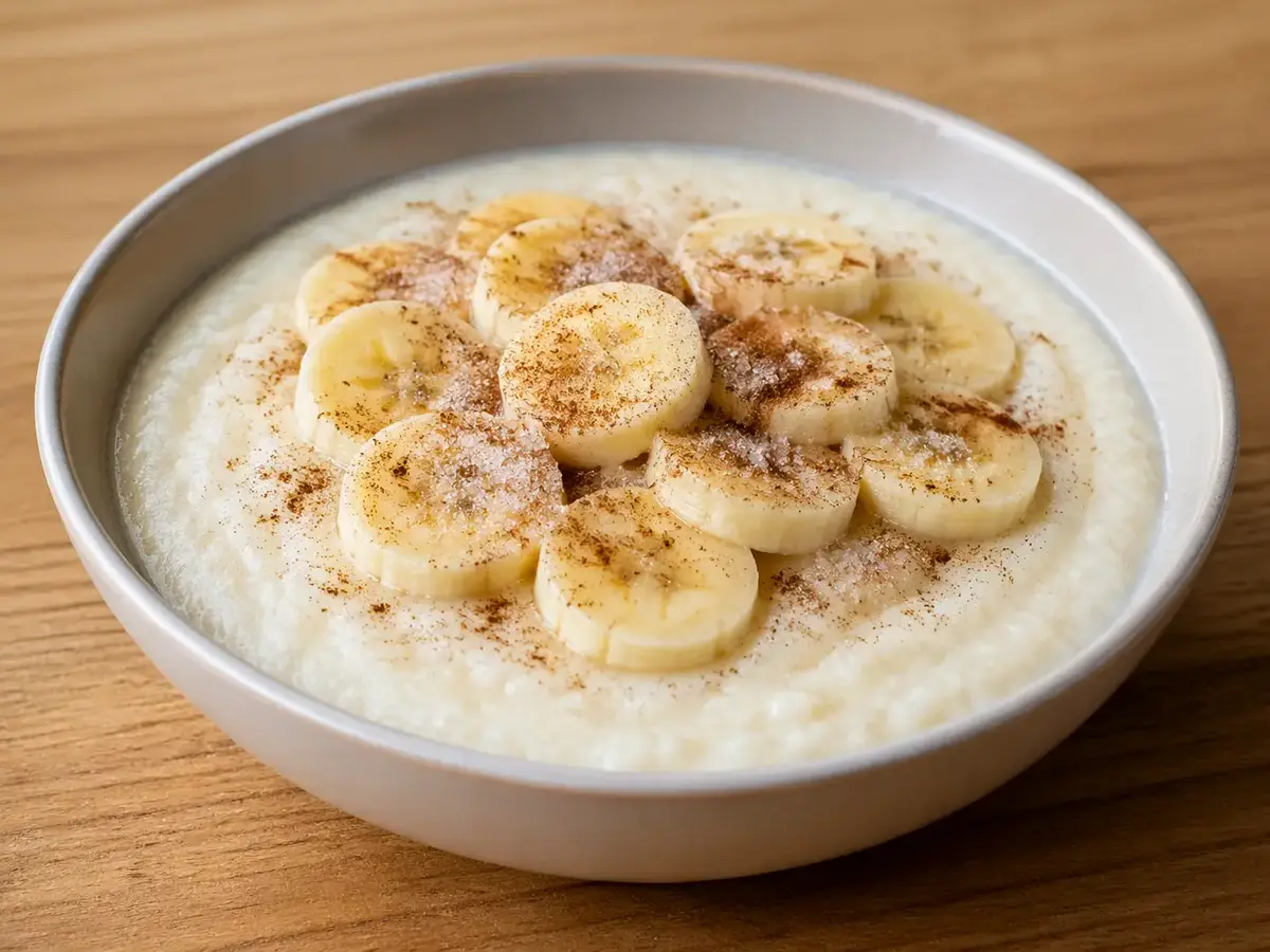 Semolina Pudding with Banana