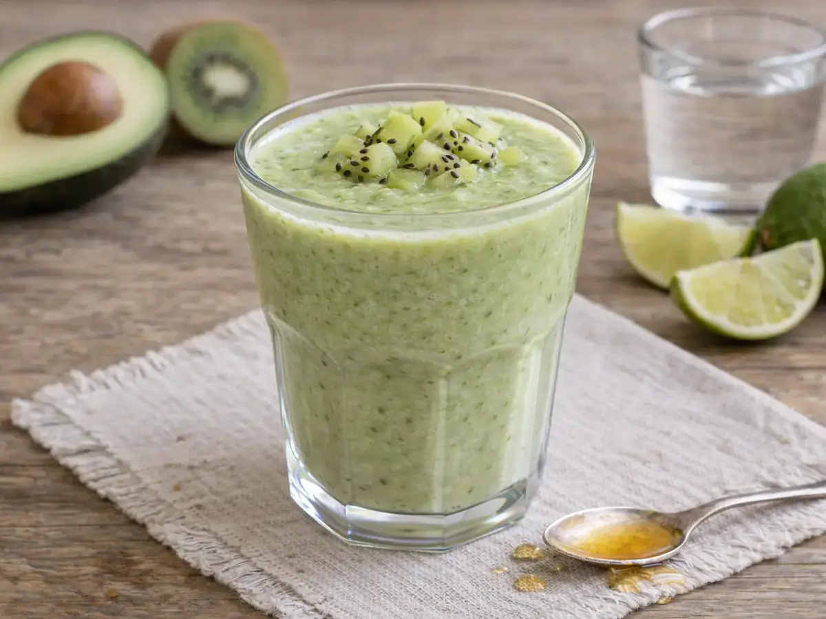Avocado, Kiwi, and Lime Smoothie