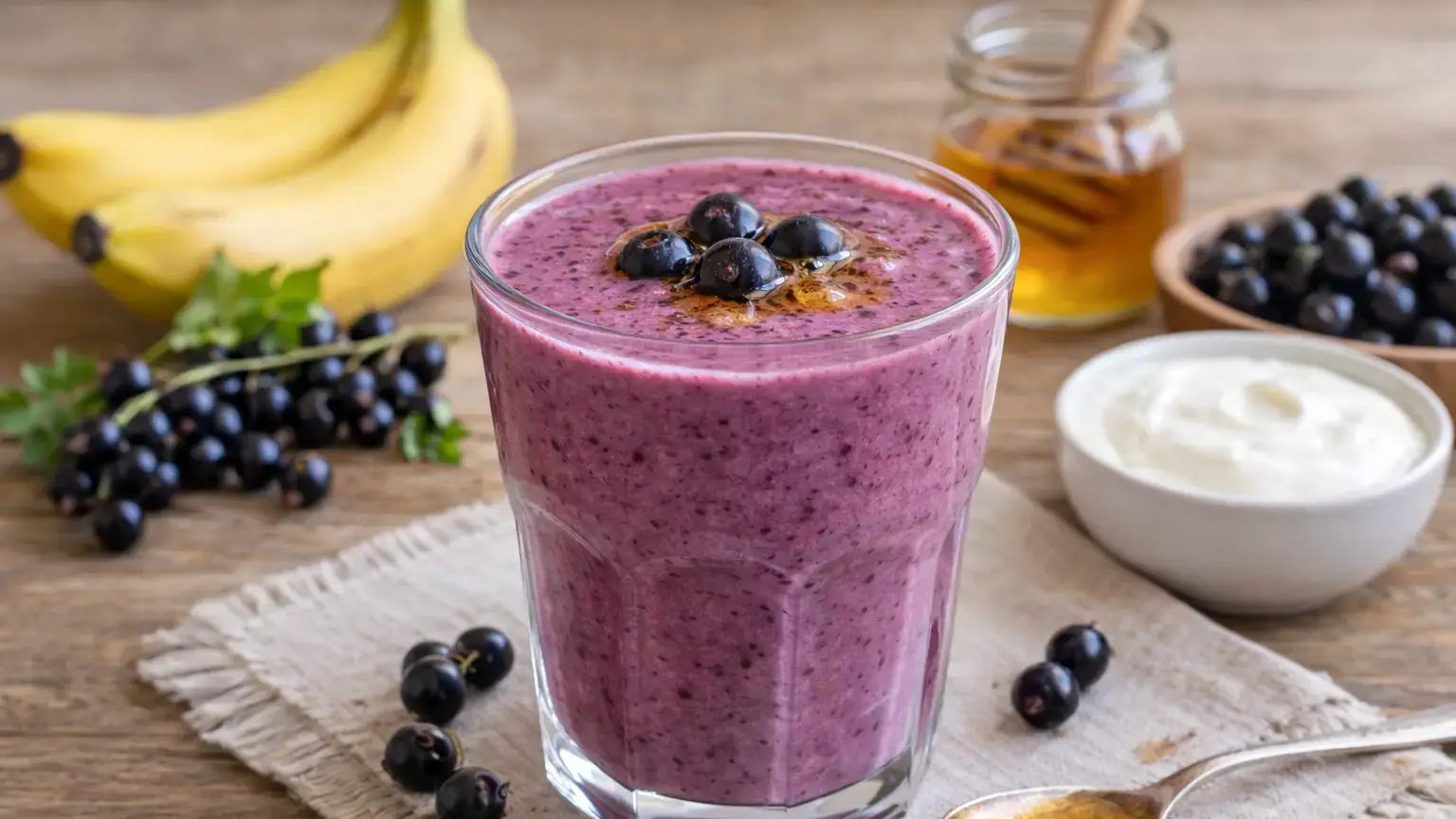 Koktajl z czarnej porzeczki