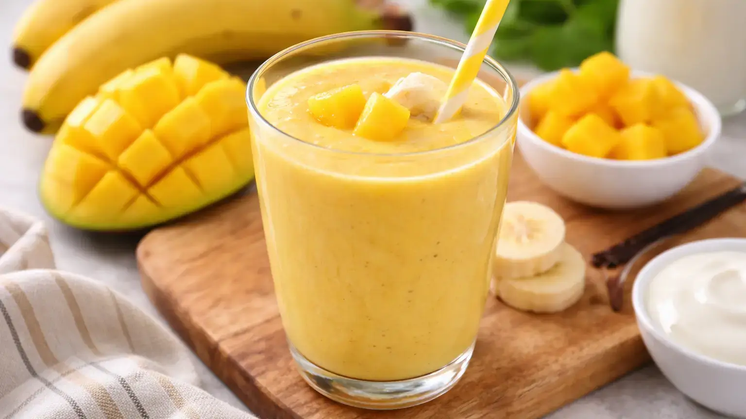 Koktajl mango z bananem