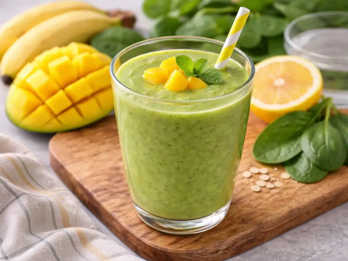 Mango and Spinach Green Smoothie