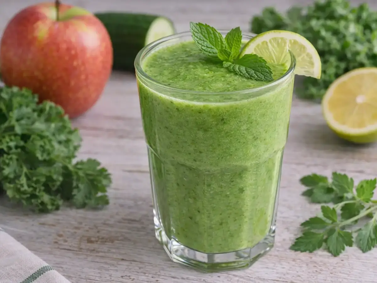 Cucumber, Mint, and Apple Smoothie