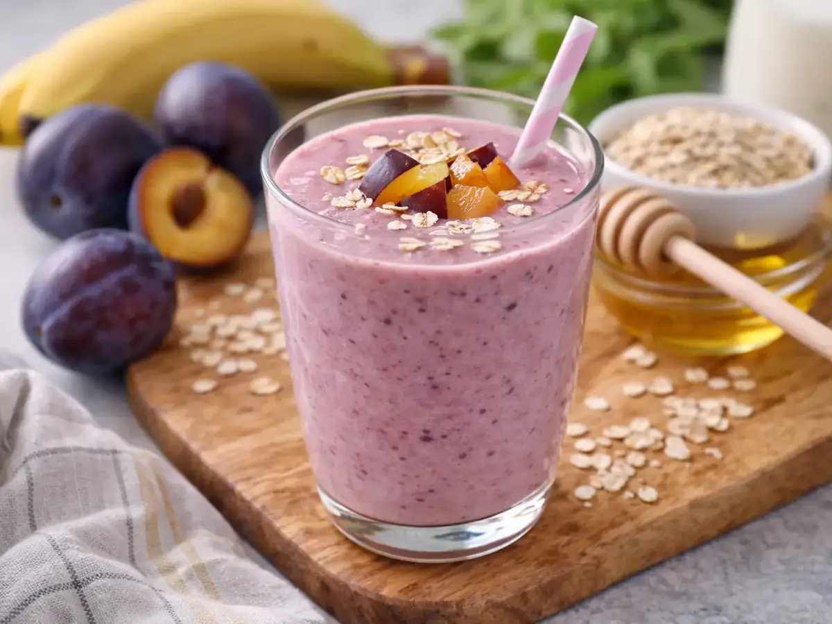 Plum and Oat Smoothie