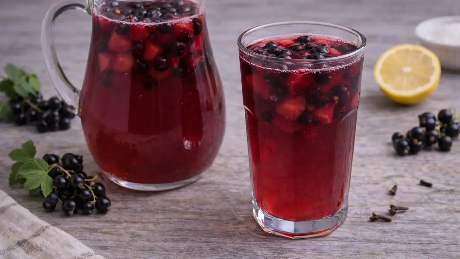Kompot z czarnej porzeczki