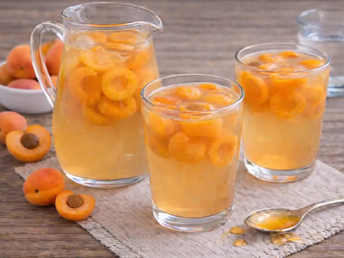 Apricot Kompot (Polish Fruit Drink)
