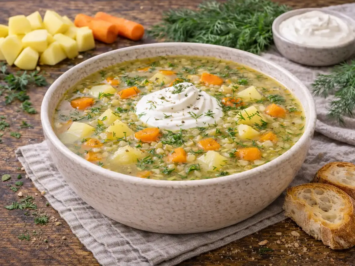Koperkowa with Potatoes (Polish Dill Soup)