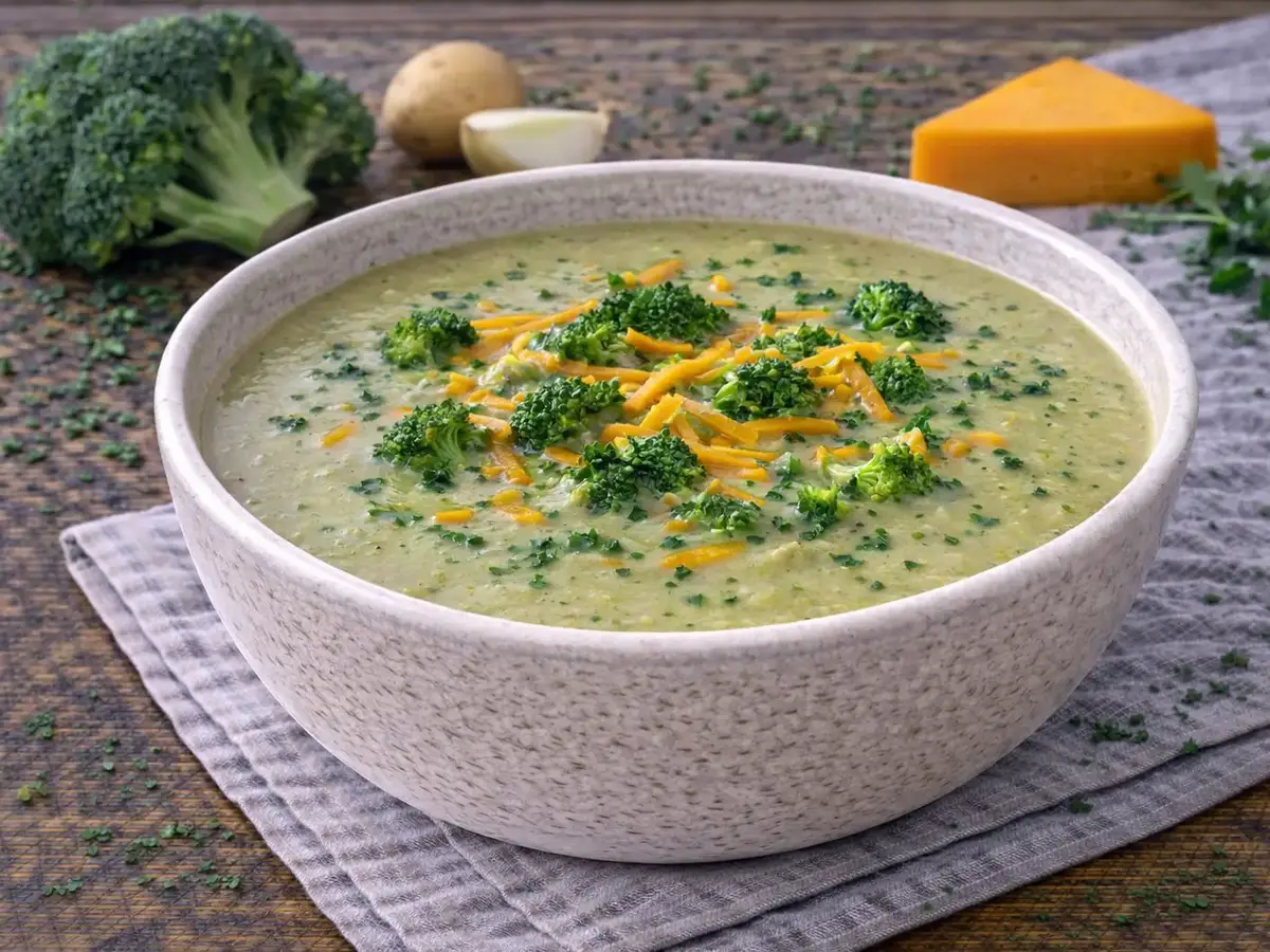 Brokkoli-Cheddar-Cremesuppe