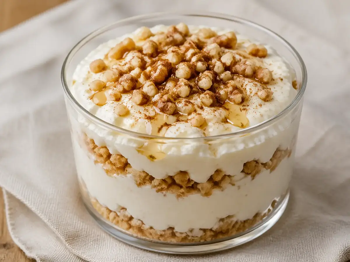 Ricotta Cream with Honey and Walnuts