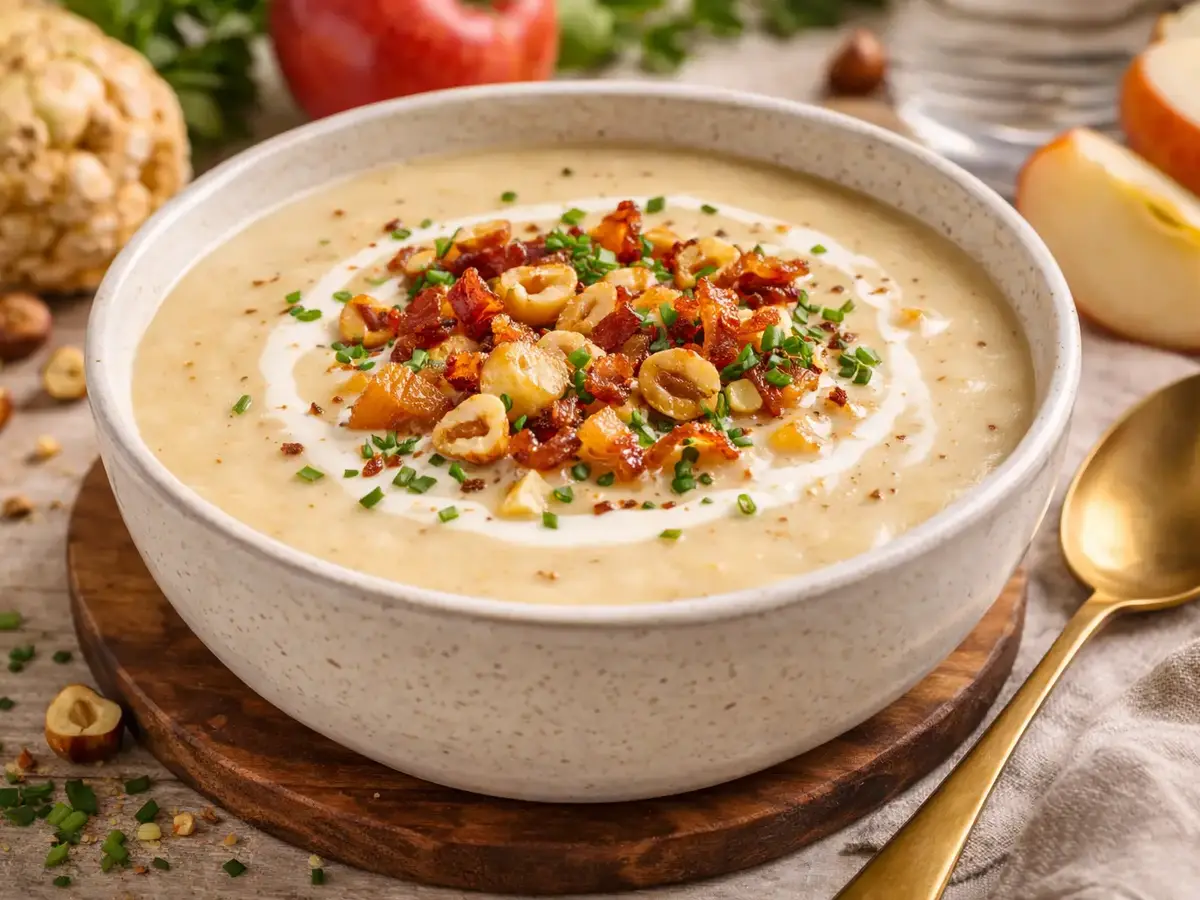 Creamy Celery Root and Apple Soup