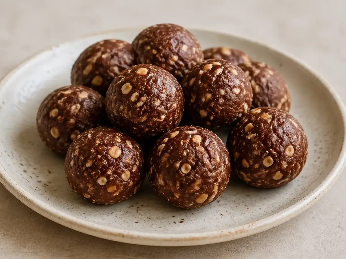 Cocoa Walnut Balls