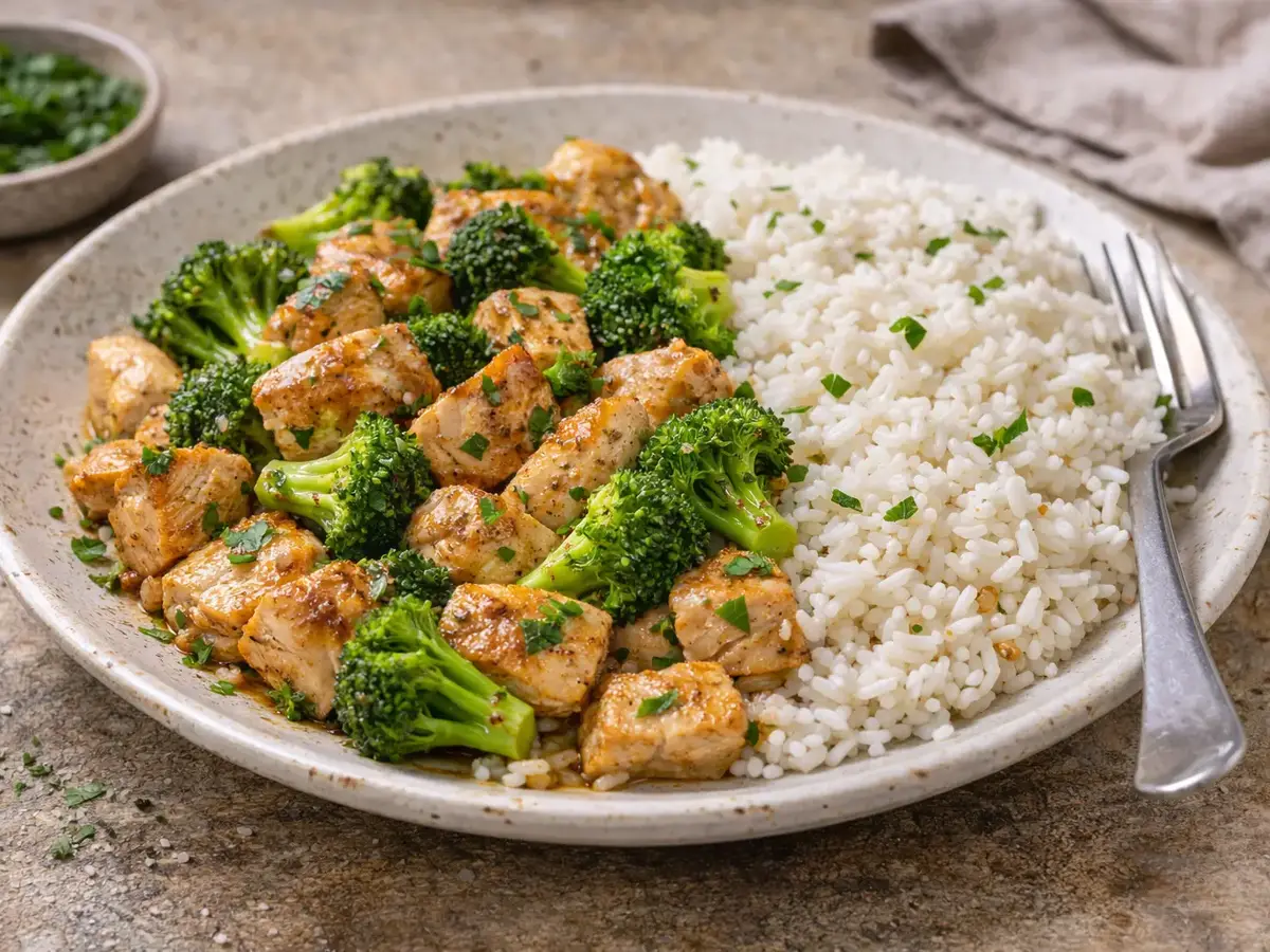 Chicken with Broccoli and Rice