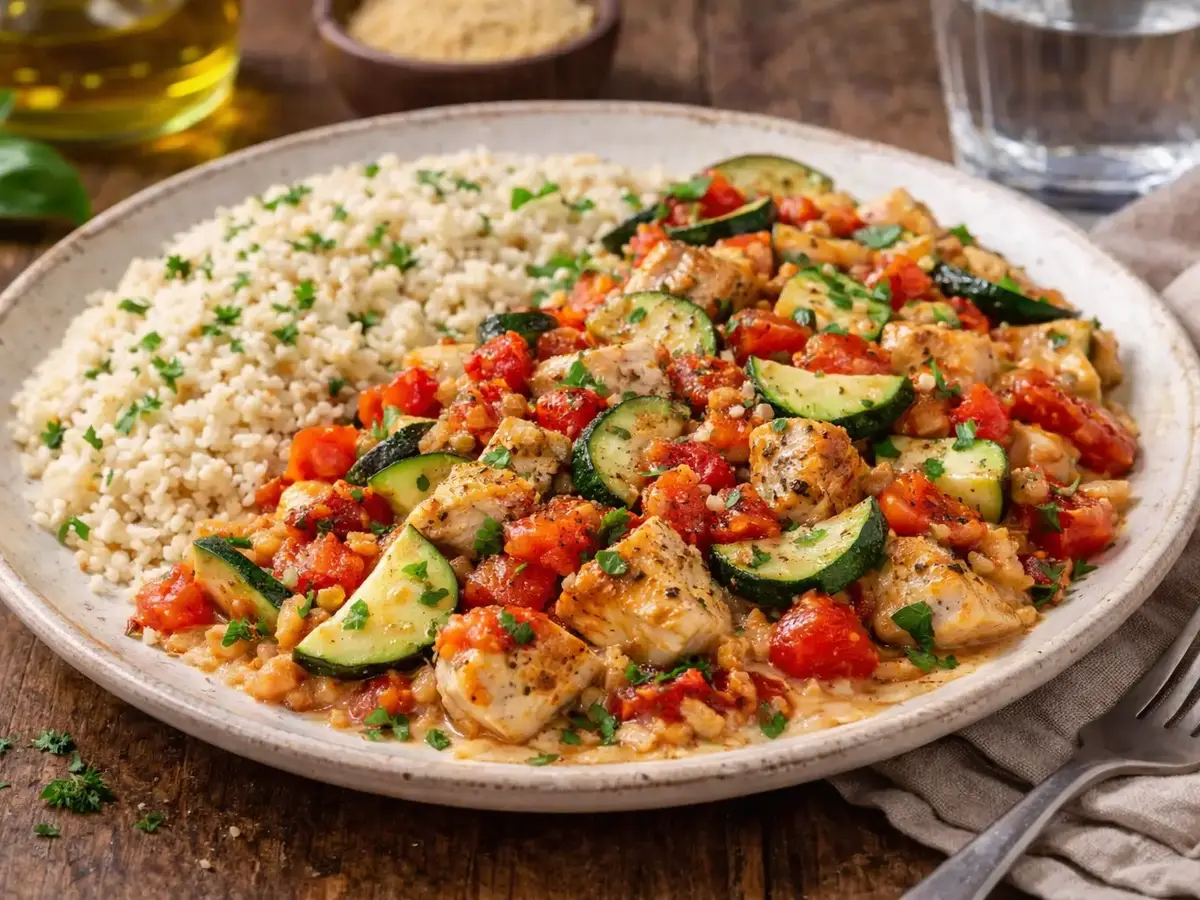 Chicken with Zucchini and Tomatoes