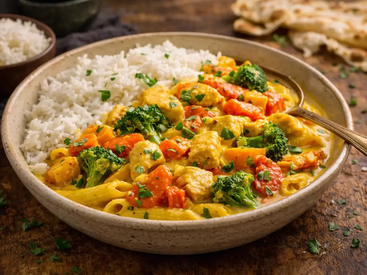 Chicken in Curry Sauce with Vegetables