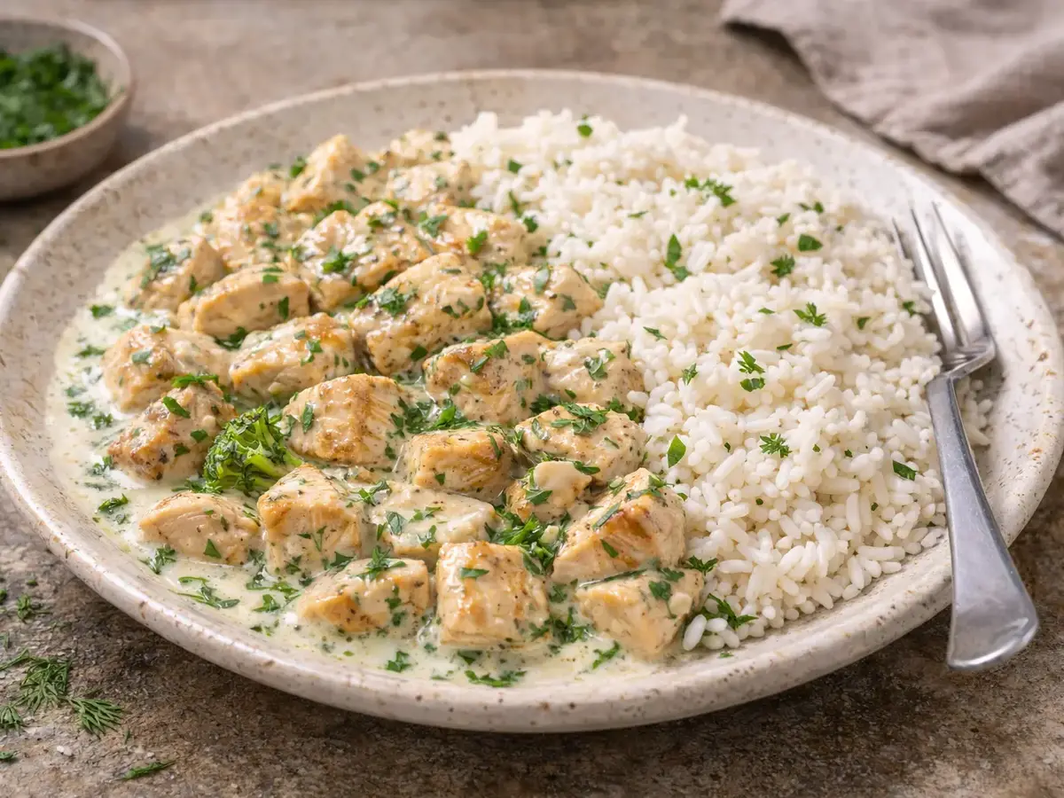 Chicken in Dill Sauce