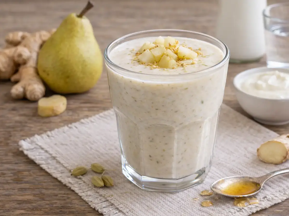 Pear and Ginger Lassi