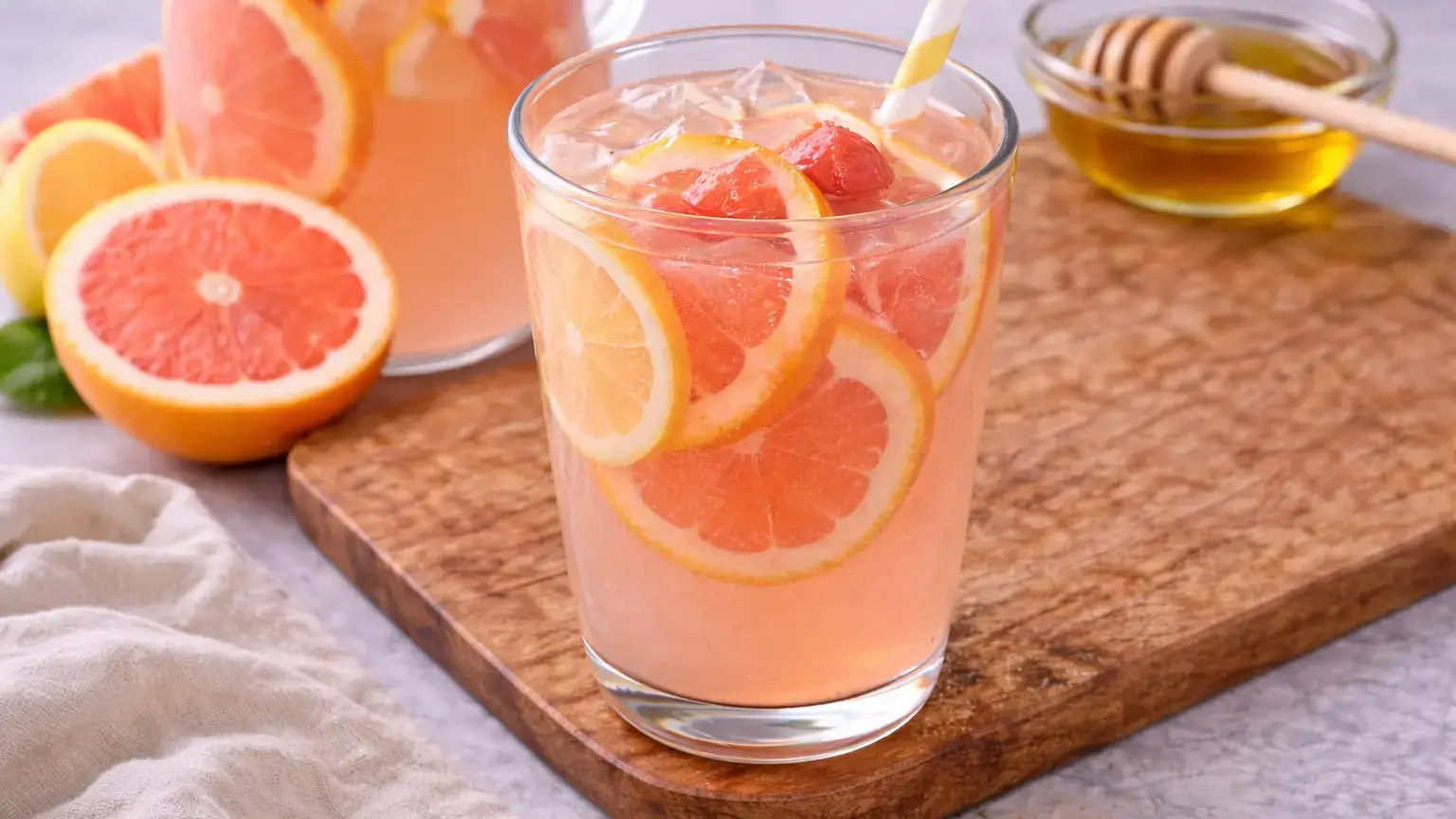 Lemoniada z grejpfrutem