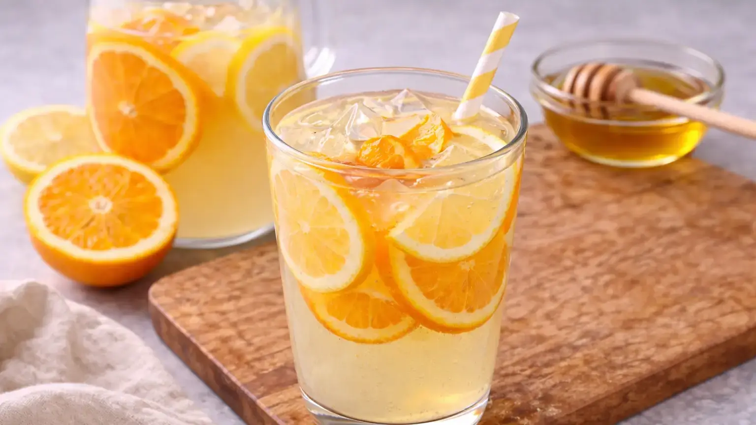 Lemoniada z pomarańczą i cytryną