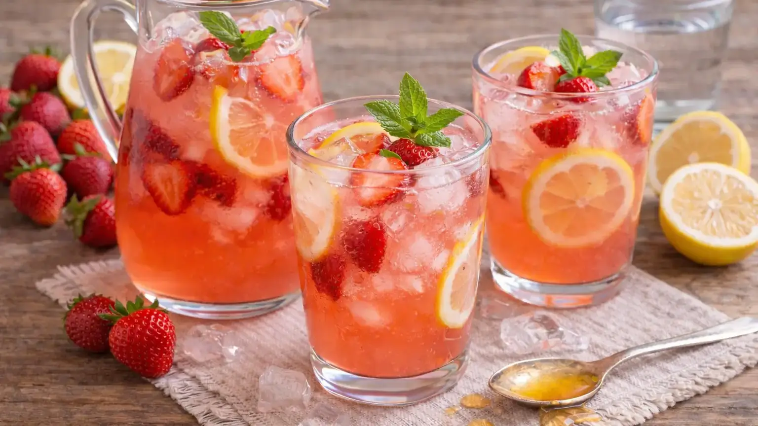Lemoniada truskawkowa