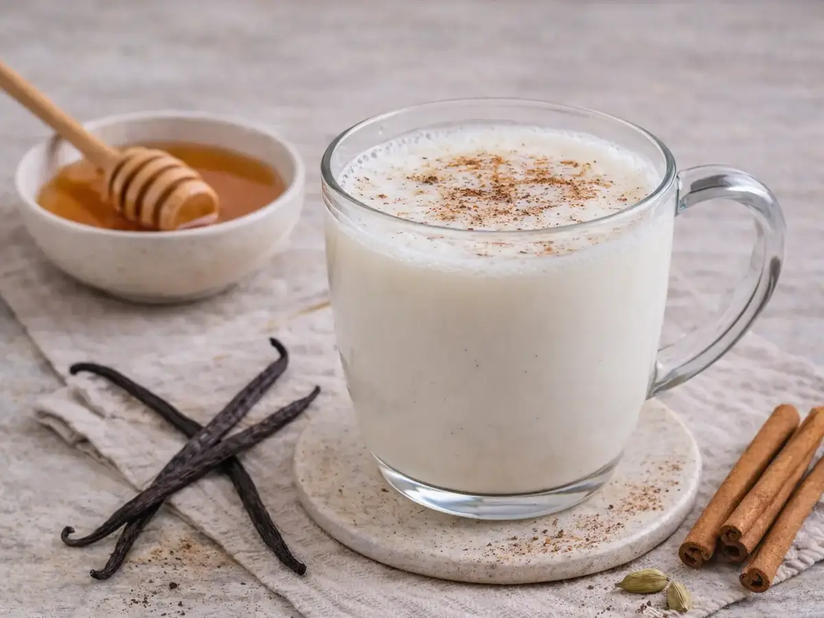 Hot Milk with Honey and Vanilla