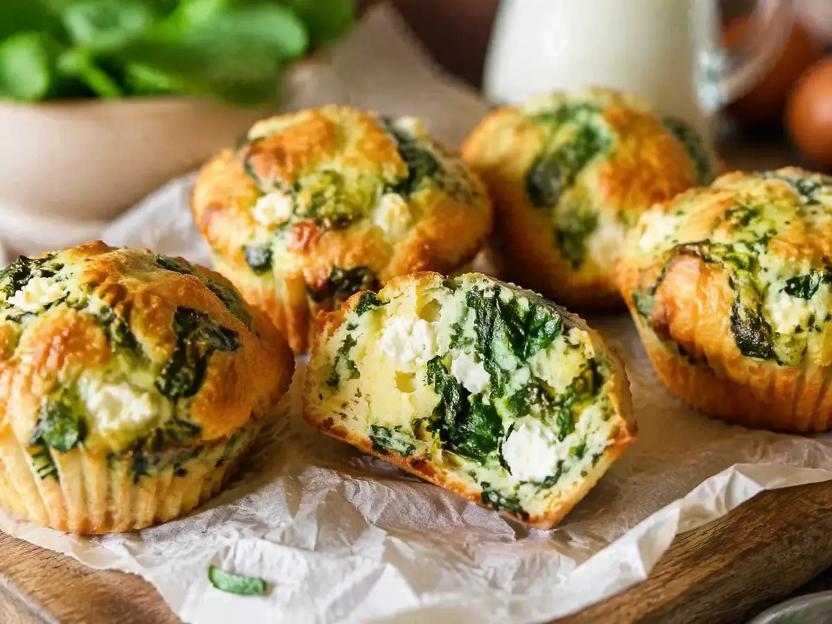 Savory Spinach and Feta Muffins
