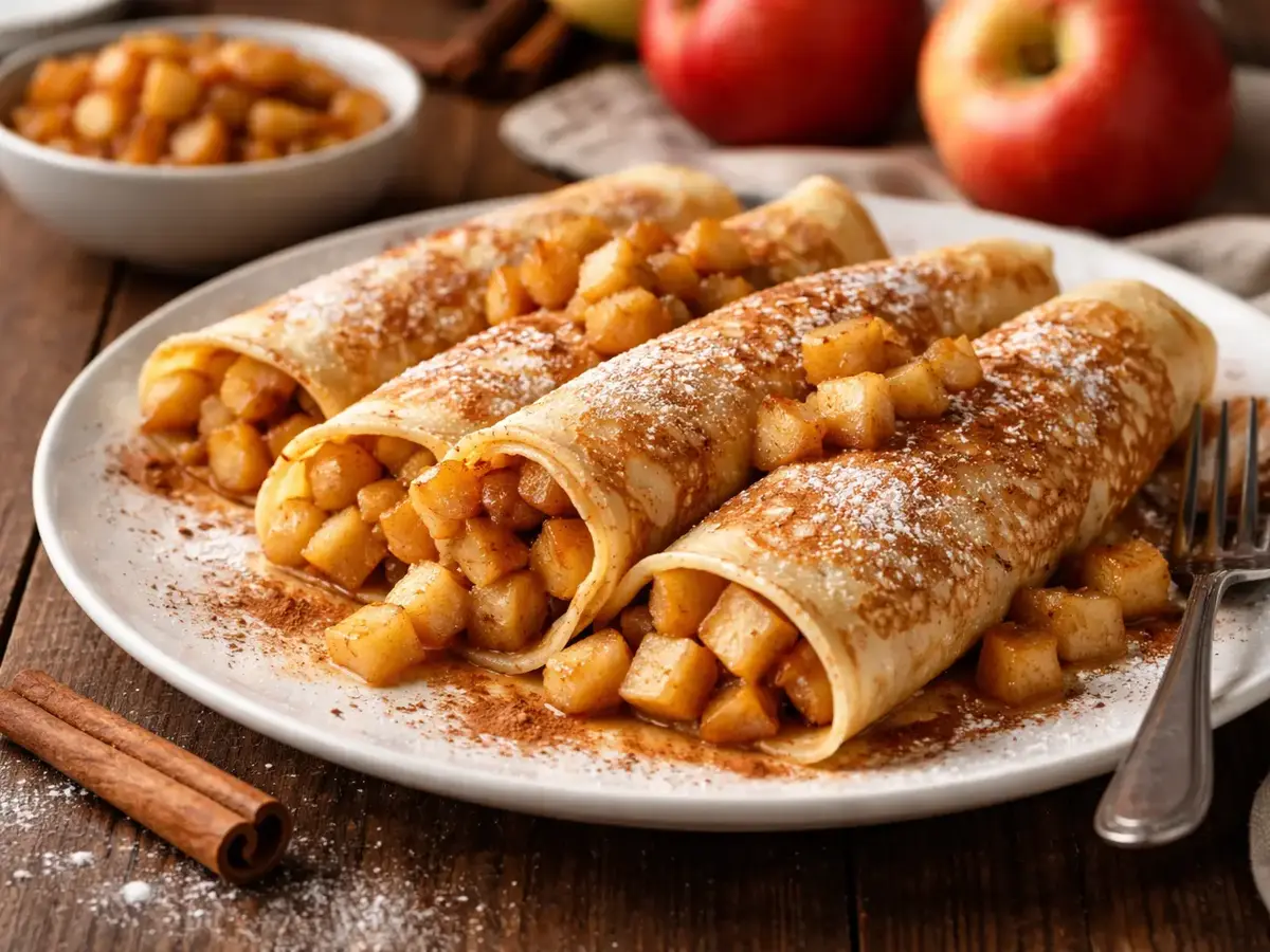 Crêpes with Apples and Cinnamon