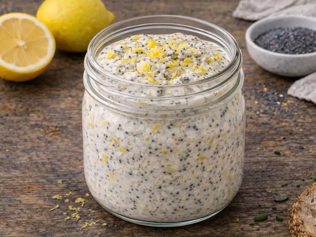 Lemon Poppy Seed Overnight Oats
